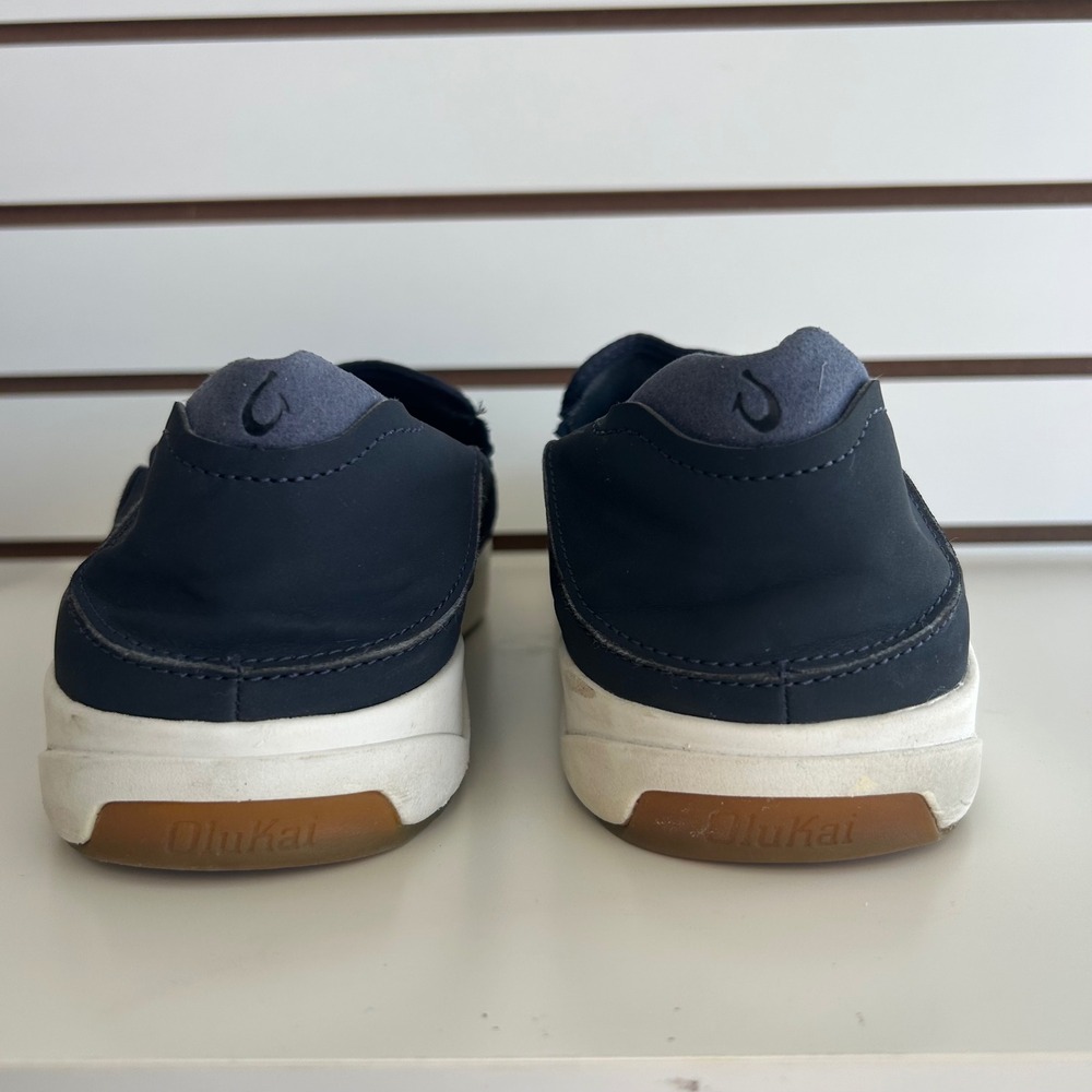 Olukai Lae'ahi Mens Navy Blue Mesh Slip On Shoes Comfort Casual Sneakers size 13 - Picture 7 of 9